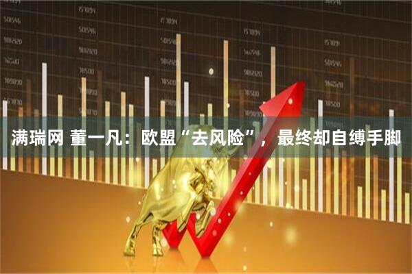 满瑞网 董一凡：欧盟“去风险”，最终却自缚手脚